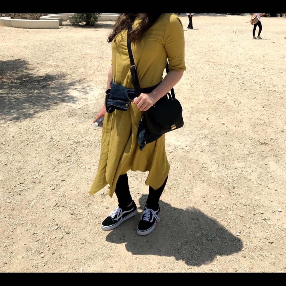 Urban flamingo green dress